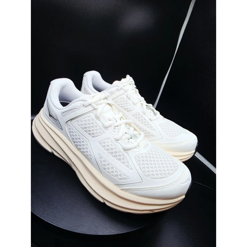 HOKA Clifton One9 Low Top Mesh Sneaker Frost/Cosmic Cream/Grey US 7.5M/8.5W